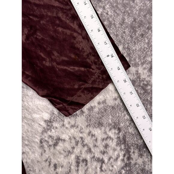 CP Shades Jacket Small Womens Wine Red Crushed Velvet Button Up Collared - Picture 5 of 8